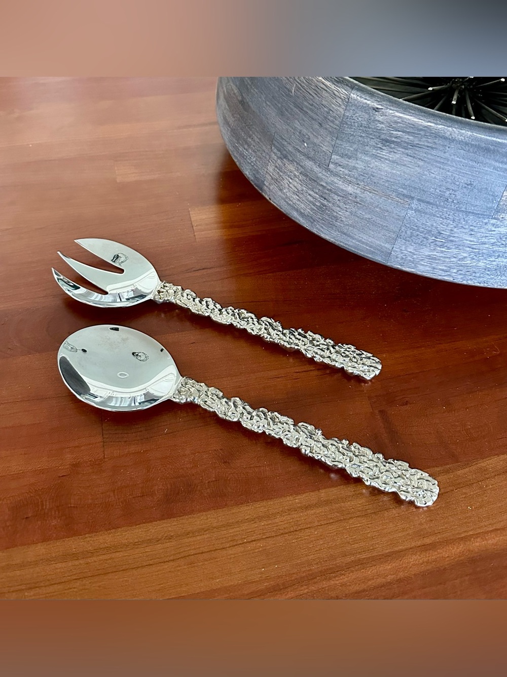 Michael Aram Salad Service Set Large Serving Spoon and Serving Fork - Picture 5 of 12